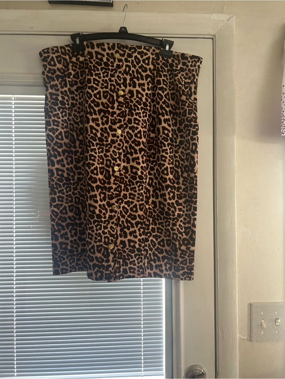 BOLD elements Leopard Print Midi Skirt - Brown Black